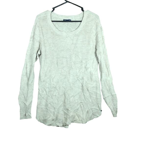 American Eagle Outfitters Womens Sweater Tan Scoop Neck Long Sleeve XL - Picture 1 of 12